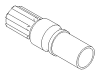 Transition, Fusible Pipe with Locating Rib
