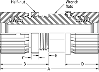 Machined Straight Union, Panel Mount-2