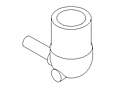 Welded Tube Elbow Adapter, PureBond® Pipe, PFA Plus